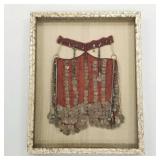 Vintage Bedouin coin embellished veil headdress in