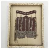 Vintage Bedouin coin embellished veil headdress in