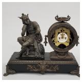 Ansonia figural statue clock (as is-