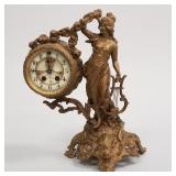 Figural open escapement clock- 13'H 11'W 8'D