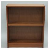 Teak bookcase- 35 3/8'H 30 1/4'W 11 1/2'D