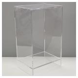 Heavy lucite 2 tier display stand- 42'H 25'W 18'D