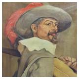 E. Meissonier signed oil painting on canvas-