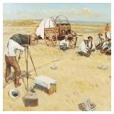 Mick Harrison signed oil painting on board 'Cow