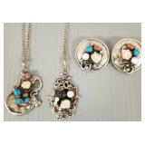 3 pcs. sterling silver artisan jewelry s/w