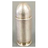 1 oz .999 fine silver bullet marked NWTM