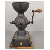 Enterprise metal coffee grinder w/ drawer 52'H
