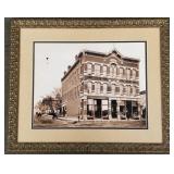Enlarged photo print: McKusick building- framed
