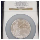 2014 .999 5oz First World War commemorative