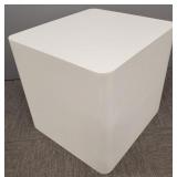 Post modern painted wood end table/ stand- 20'H