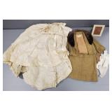 Gp vintage clothing incl wedding dress, 2 pc