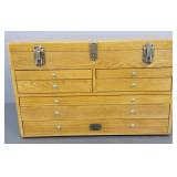 Oak collector chest: 7 drawers- 15'T 23'W 10'D