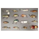 15 vintage fishing lures incl punkin seed,