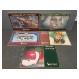 5 Republic Airlines travel posters incl New York,