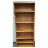 Danish modern style bookshelf- 77'H 31'W 12'D