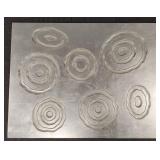 Post modern silver wall hanging- 31 1/2'x
