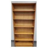 Danish modern style bookshelf- 75'H 35'W 11'D