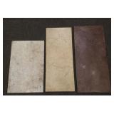 3 assorted marble tops- 39 1/2' x 18' largest,