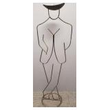 1990's Weinberg style silhouette candle stand-