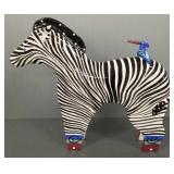 Dana Simon- Chesapeake East Co. ceramic zebra-
