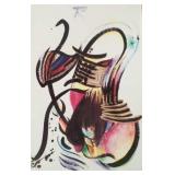 Lazarus Bain pencil signed & #'d abstract print-