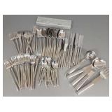Lg set 74 pcs Mikasa Zena mod stainless flatware &