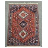 Handmade Oriental rug 3' 5'x 4' 10'