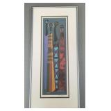 Frank Frazier pencil signed & #'d figural print-