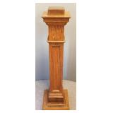 Oak plantstand from antique newel post 40'H