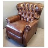 Upholstered recliner w/ tac decor 41'H 33'W 27'D