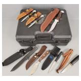 7 knives w/ sheaths incl Western Colt, etc