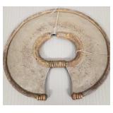 African warrior metal wrist knife- 6 1/4' x 5 1/2'