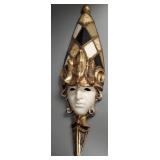 La Venexiana artisan gilt mask - 32'H
