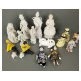 Collection of Blanc de Chine, etc. figures & 2