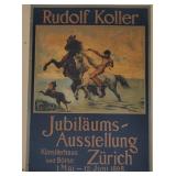 Vintage Rudolph Koller Zurich poster: framed 20'x