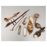 Gp tribal musical instruments, shield, etc-