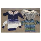 4 knit sweaters incl Oleana, Dale, Nordstrikk,