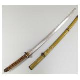 Japanese WWII sword & scabbard w/ fine