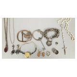 Gp antique, etc. jewelry incl some sterling silver