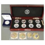 Gp Presidential medallions, etc. incl 1-.999 toz