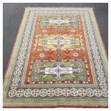 Handknotted wool rug- 7'9' x 5'8'