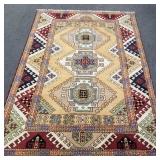 Handknotted wool rug- 7'11' x 5'8'