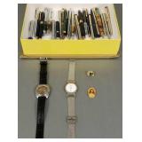 Gp assorted pens & pencils, Citizen's skeleton