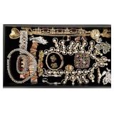 Gp rhinestone, etc. jewelry- necklaces, earrings,