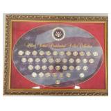 Framed U.S. Presidential dollar collection- 40
