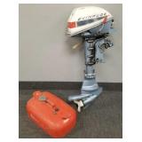Evinrude Lightwin 3HP folding outboard motor w/
