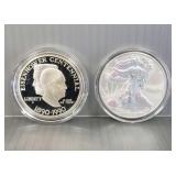2 U.S. 1 oz. silver coins