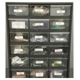 Multi drawer cabinet w/ stone beads, amethyst,