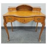 Vintage inlaid French style desk w/ drawers- 36'H