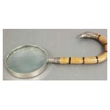 Magnifier w/ antique English sterling silver